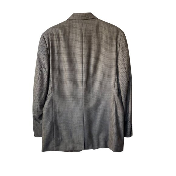 Lauren Ralph Lauren Mens Brown Houndstooth Blazer Size 42L Silk Wool Preppy - Picture 2 of 6